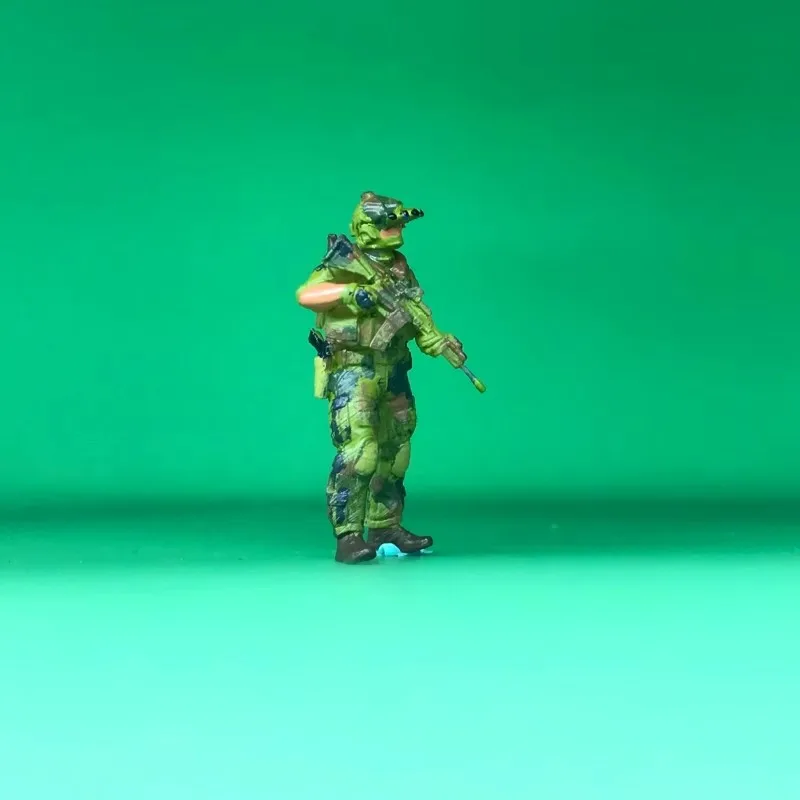 Model do druku 3D w skali 1:64, 6 sztuk żołnierzy, figurki akcji Sił Specjalnych US Navy SEALs, miniaturowe akcesoria do scen DIY, kolekcja.