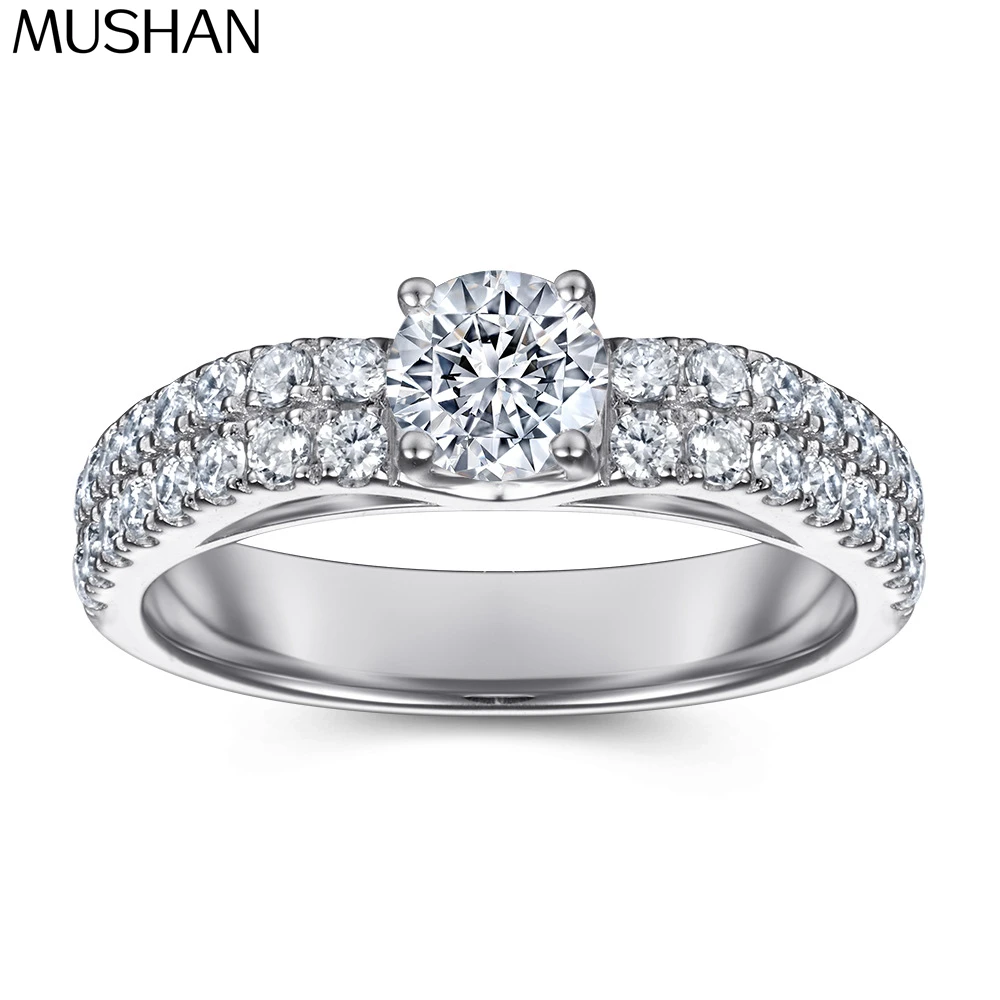 

Ювелирные изделия MuShan: Кольцо из стерлингового серебра 925 пробы с высокоуглеродистым бриллиантом, в стиле бохо, эффектное украшение, женские кольца, изысканные ювелирные изделия