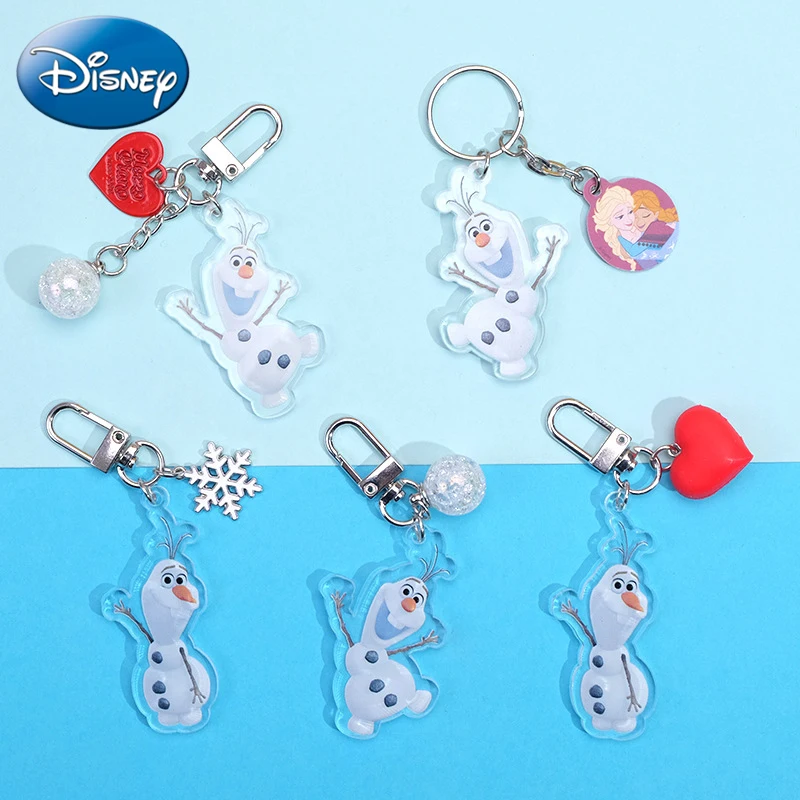 Disney Anime Frozen Keychain Cartoon Snowman Olaf Keychain Trinket Toys for Kids Boys Girls Gifts