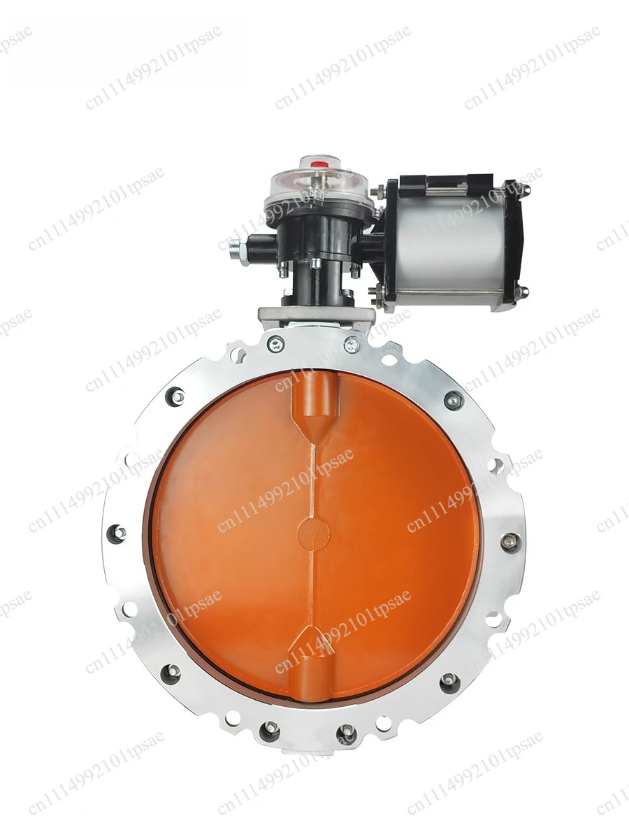 Aluminum alloy pneumatic butterfly valve dust valve for cement mixing plant