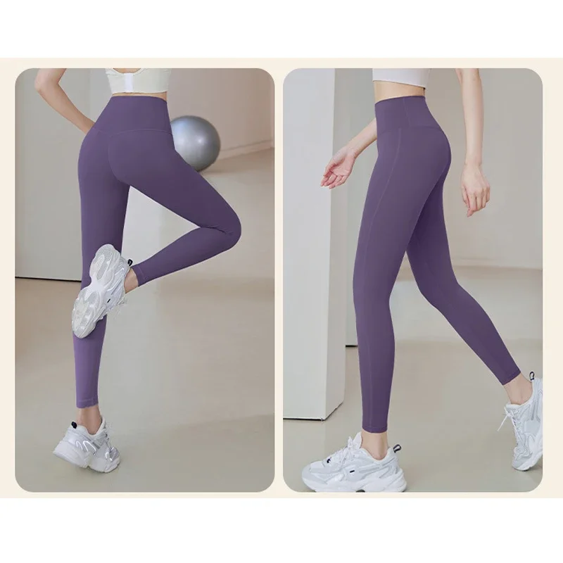 Pantaloni da Yoga a coste a vita alta Gym_eggings Sport donna Fitness senza cuciture Legging femminile collant da allenamento RunningTraining per il