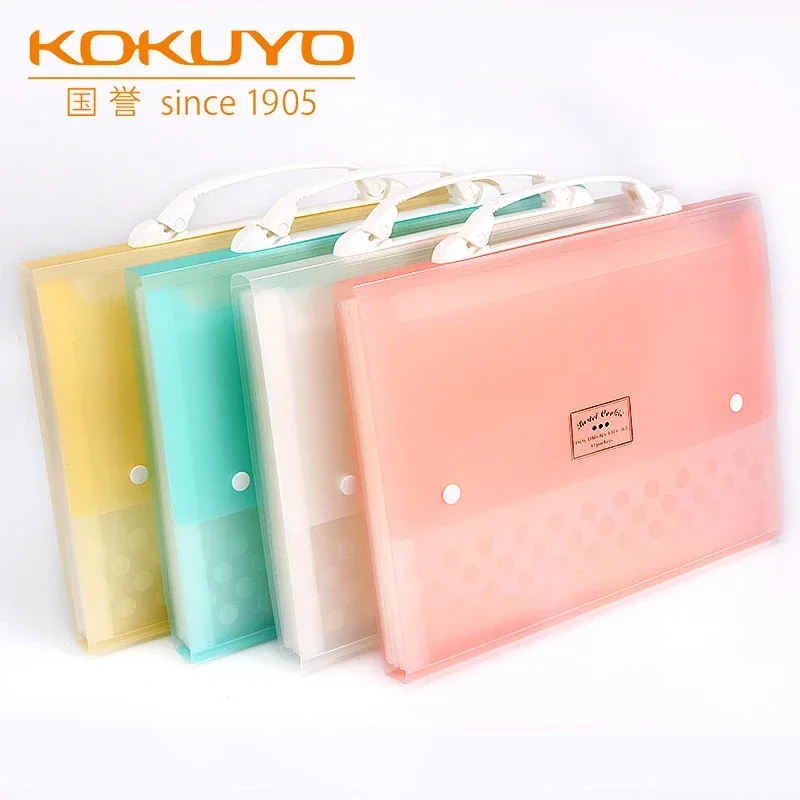 Japen KUKOYO Expanding Folders Large Capacity Multi-layer Multifunctional A4 Storage Transparent Bag School Office Supplies