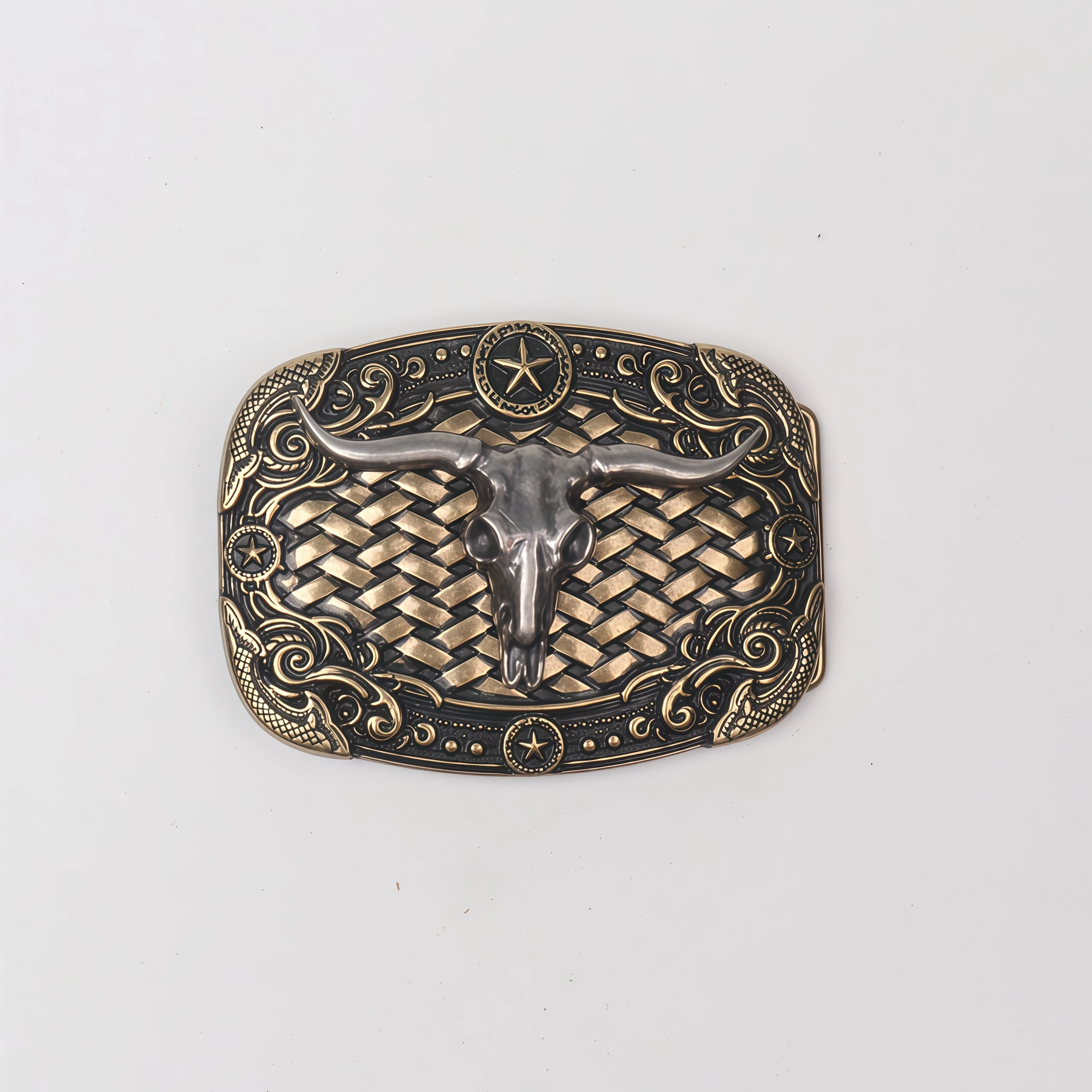 A Belt Buckle, Retro Style, Wide Belt Western-Style Buckle, Metal Relief Buckle