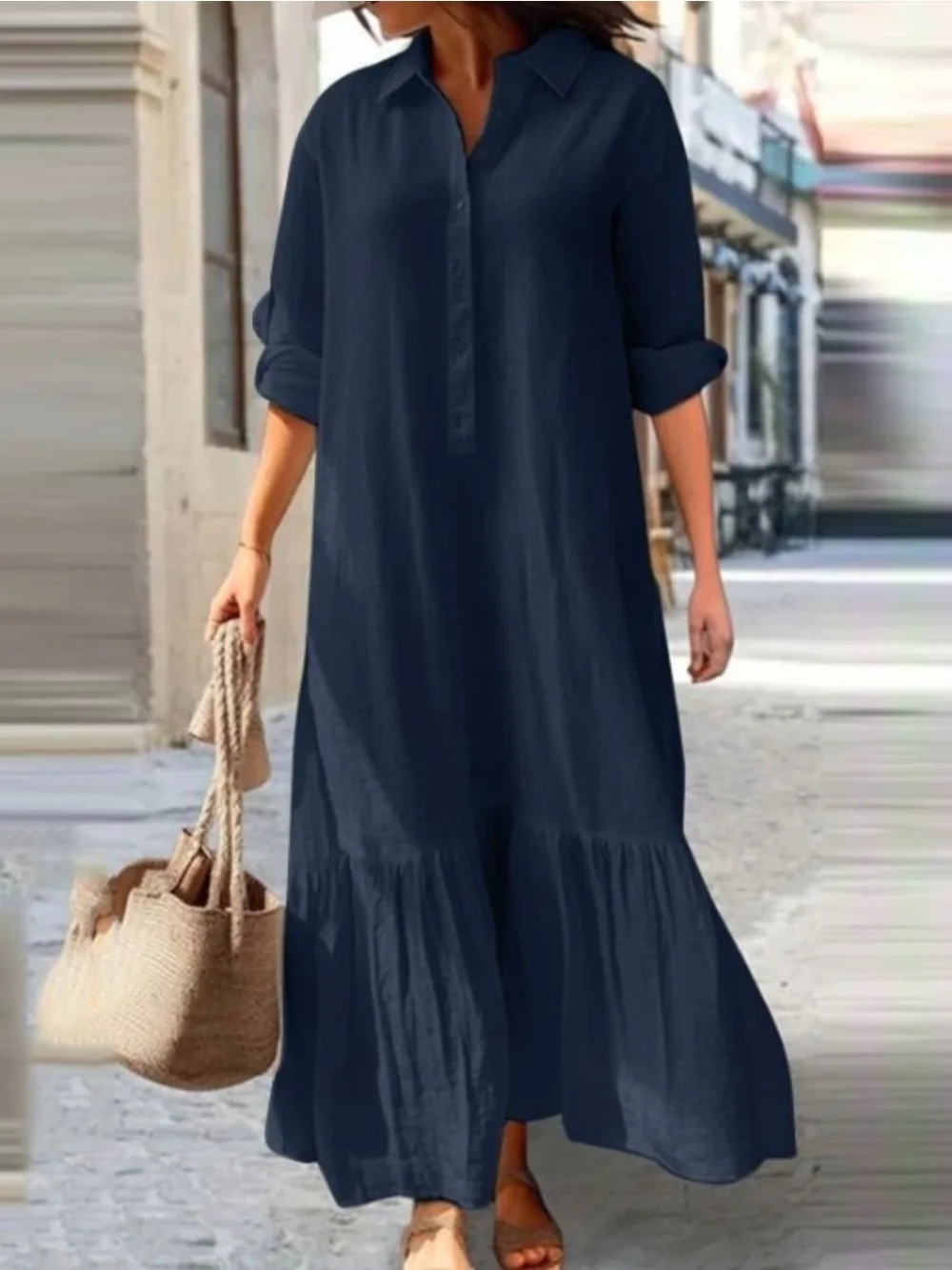 Eid femmes Robe musulmane boutonné chemise Abaya dubaï robes Largos robes longues caftan Robe arabe fête Caftan Jalabiya Ramadan