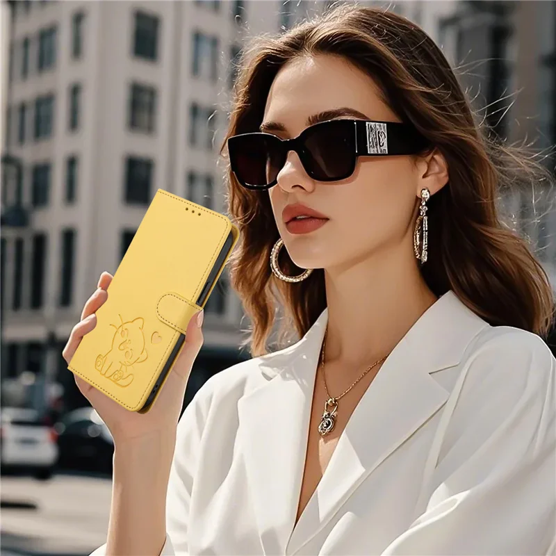 حافظة جلدية لطيفة على شكل قطة لهاتف Funda Oppo Find X5 Lite X3 X9 X8 X8S Ultra Reno5 Reno 8 5 7 Lite Pro Z حافظة مغناطيسية قابلة للطي #2