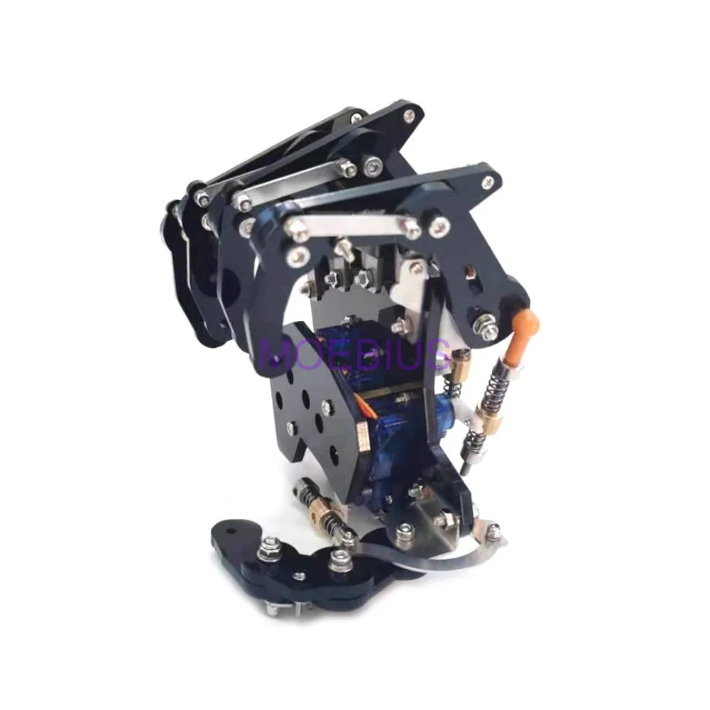 300G Load Bionic Mechanical Claw 5 Finger Robot Claw 5 DOF Palm Gripper Finger Diy Educational Training Kit