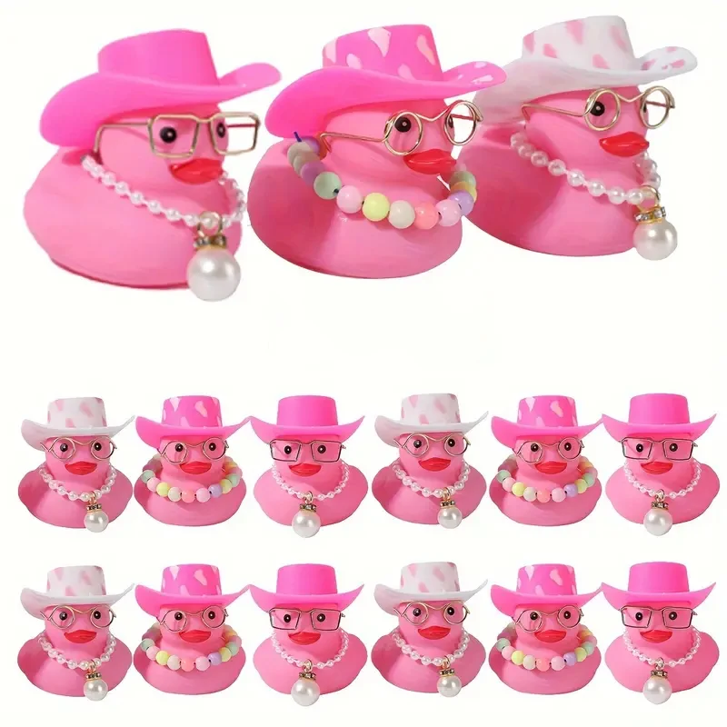 

18/36pc Valentine Rubber Ducks in Bulk Valentine's Day Pink Small Heart Rubber Ducks for Pool Toys Classroom Prizes