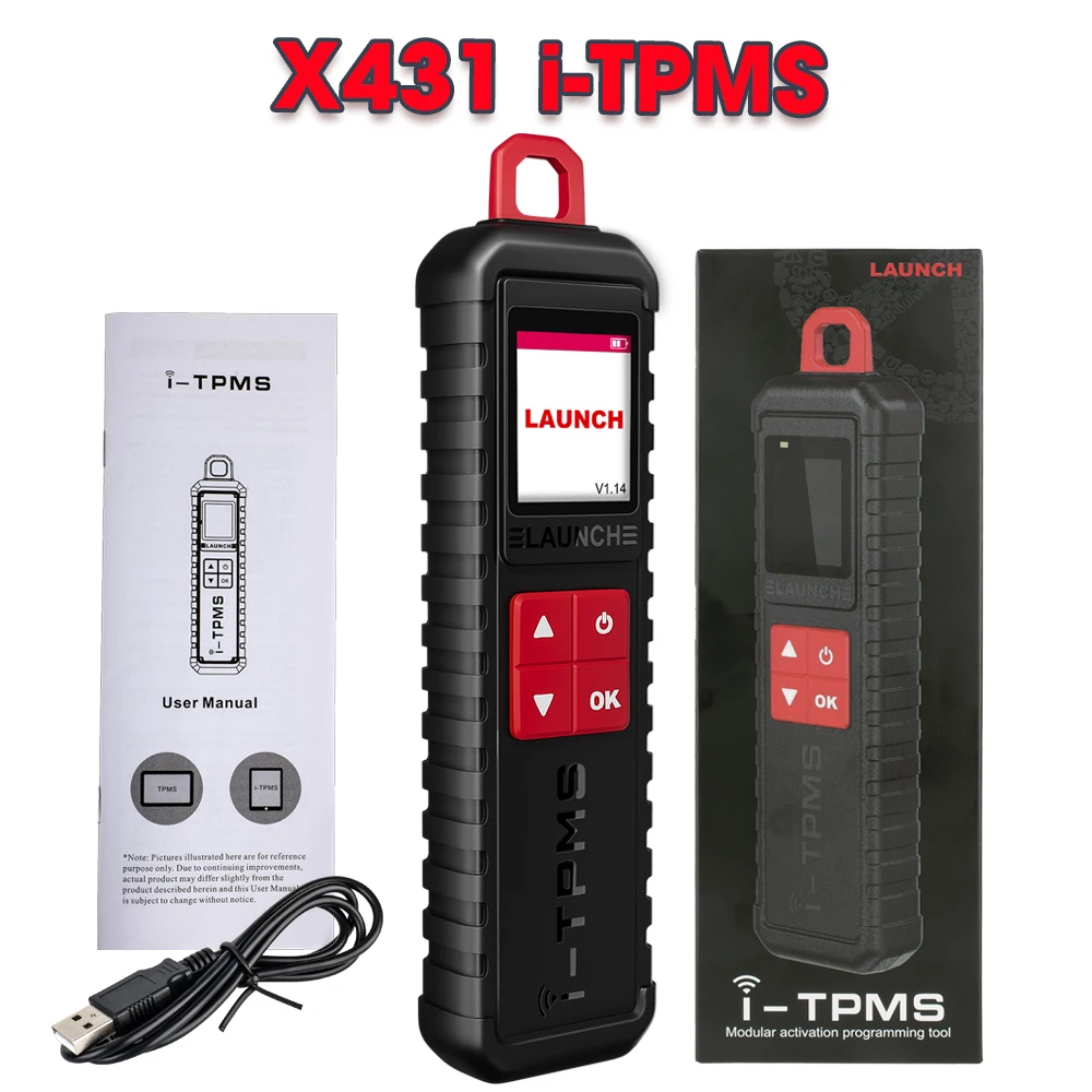 LAUNCH X431 i-TPMS Reifendruck-Diagnosegerät mit aktiver Programmierungsfunktion, 315/433 MHz RF-Sensor für Android /X431 V CRP919E BT PRO ELITE pk TSGUN