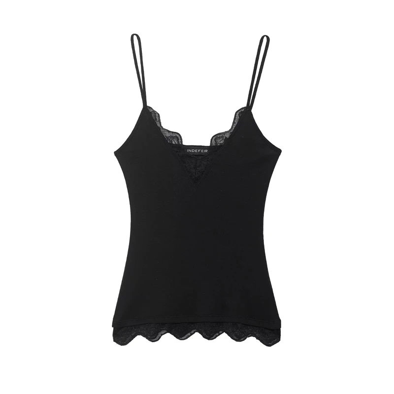 قميص كامي نسائي برباط، 3 ألوان متوفرة، رقبة على شكل حرف V، أشرطة رفيعة، بدون أكمام كاجوال أساسي