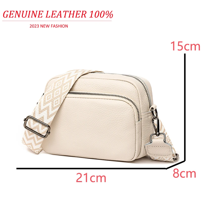 Genuine Leather Luxury Handbags Women Bags Designer Cow Leather Tote Bag for Women Vintage Small Female Shoulder Crossbody Bags