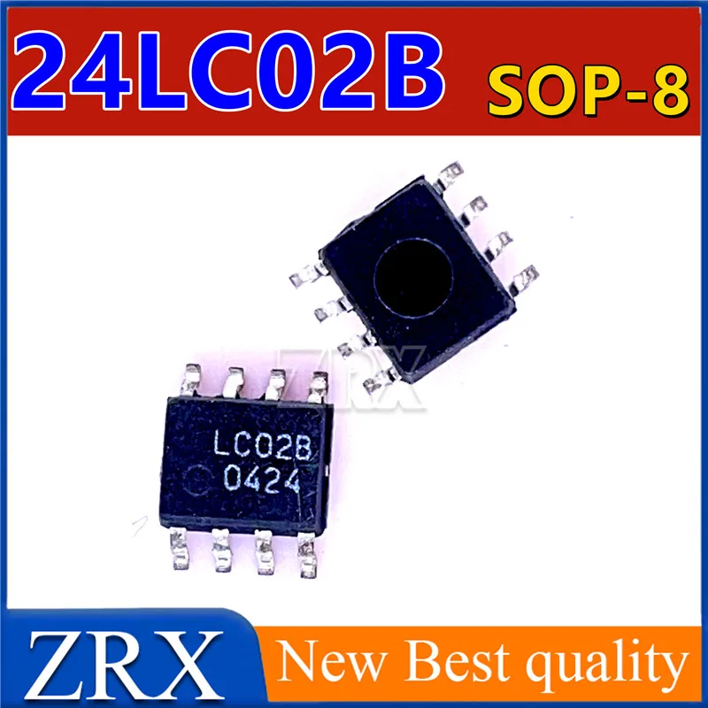 5Pcs/Lot New imported original 24LC02B 24LC02BI LC02B SOP-8 programmable memory chip