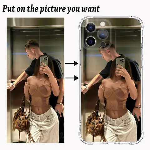 Customized DIY Silicone Case for iPhone 16 15 14 13 12 11 Pro Xs Max 16e XR 7 8 6 6s Plus SE 2020 2022 Life Moments Photo Cover