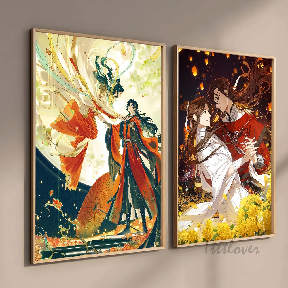 TGCF Tian Guan Ci Fu Heaven Official Blessing Anime Poster Stickers Art Wall Murals Decor Game Room Decor Gifts HD Painting