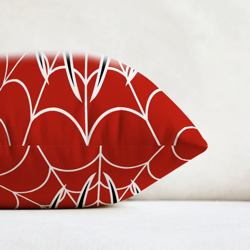 Marvel Spiderman kussensloop rode Spider logo patroon decoratief kussen bank slaapkamer superheld fan cadeau