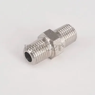 1/4" NPT Male 304 Stainless Steel Hex Nipple Forged Pipe Fitting Water Gas Oil 3000 PSI