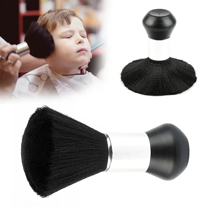 

New Professional Neck Face Duster Brushes Barber Hair Clean Soft Black Hairbrush Salon Cutting Hairdressing Styling Make Tools