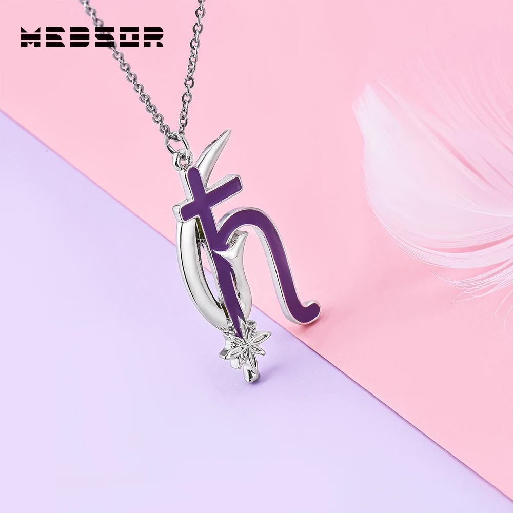 Medsor Sailors Saturn Moon Necklace Exquisite Jewelry Accessories Gift for Fan Coser Cosplay