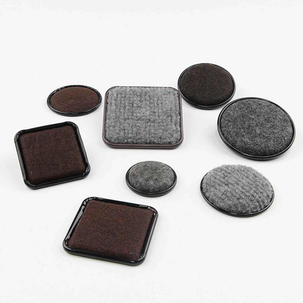 Furniture Sliding Pad Silent&thick Desk&Chair Foot Pad Table Foot Circular&movable Wear-Resistant Round/Square Foot Pad