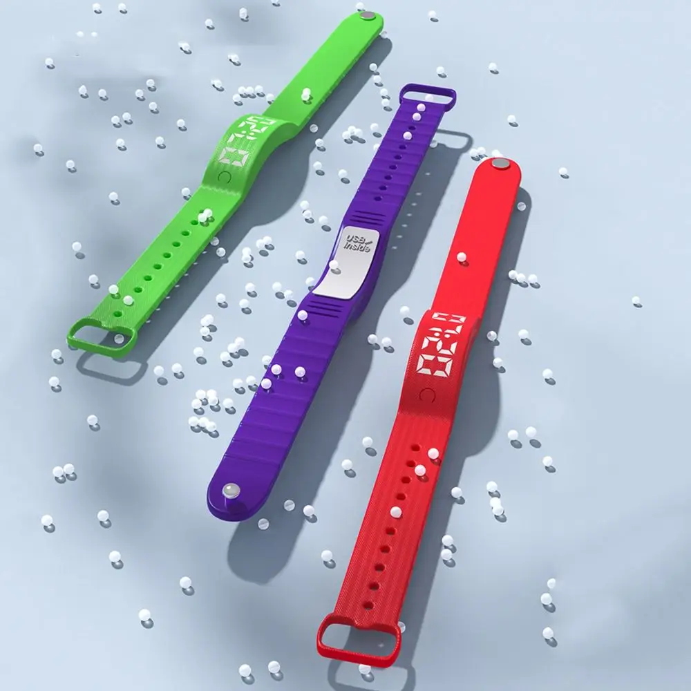 

LED Digital Smart Bracelet Vibration Alarm Sleep Monitoring Smart Band Pedometer Rechargeable Sports Wristband for Students