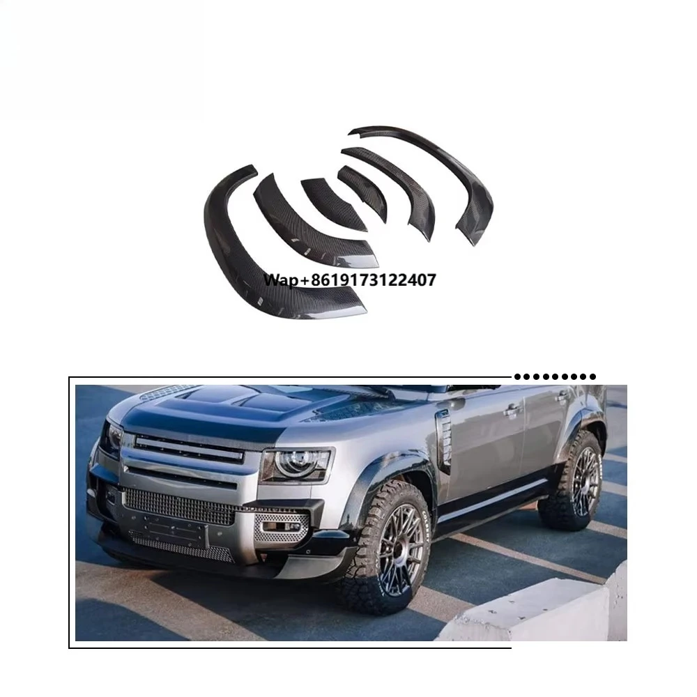 

6PCS Car Wheel Arch Cover Trim Fit for Defender 110 2020-2023 Gloss Black