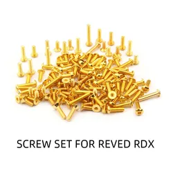 12.9 GRADE SCREW SET FOR REVED RDX  Nickel-gold plated  SCM435 alloy steel screws 140pcs