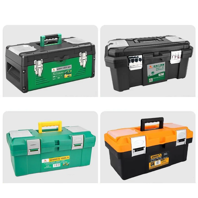 Organizer Tool Box Complete Tool Storage Box Hard Plastic Waterproof Case Professional Electricians Parts Garage Accessories