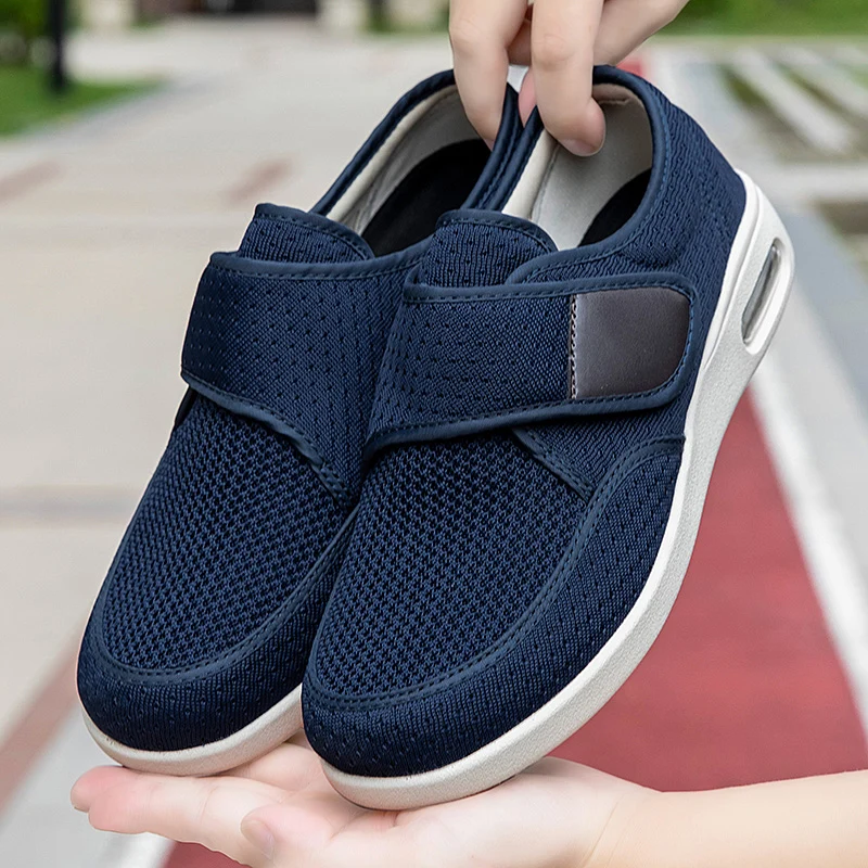 

Men's Adjustable Diabetic Shoes for Elder Orthopedics Swollen Feet Shoes Hallux Valgus Bunion Thumb Eversion Foot Pain Relief