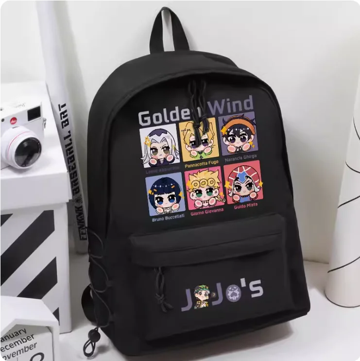 

JOJOs Bizarre Adventure Golden Wind Schoolbag Backpack High-capacity Computer Casual Shoulder Bag Student Messenger Bag 736