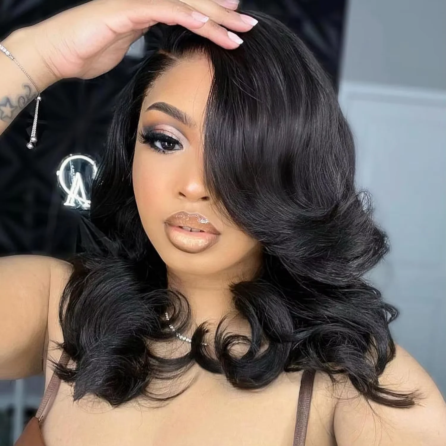 

Body wave 4x4 Closure lace frontal wig human hair for Women Brazilian 5x5 Closure lace front wigs cheap on sale