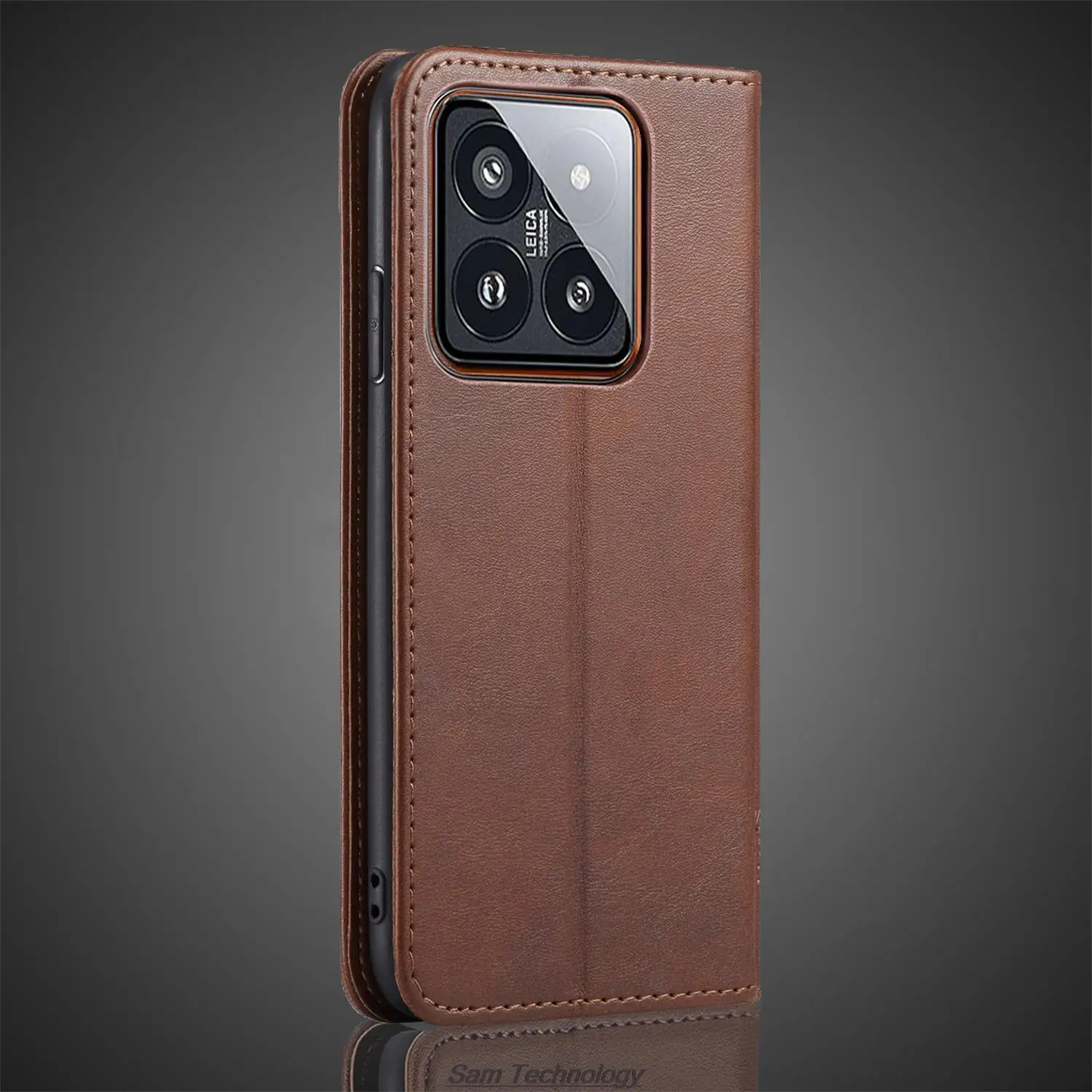 Magnetic attraction Leather Case for Xiaomi14 Pro /Xiaomi 14 Pro Mi14 Pro 6.73\