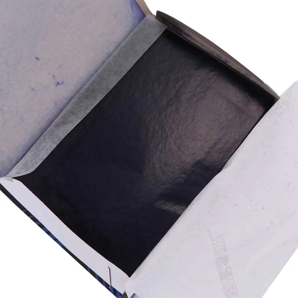 100pcs Finance Supplies Double-Sided Blue Carbon Paper Blue 32 open Transfer Paper Thin Copy Tracing Paper Office