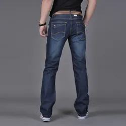 Cotton Jeans Men Pants Wash Solid Color Multi Pockets Denim Mid Waist Cargo Jeans Fahsion Casual Trousers Male Daily Wear