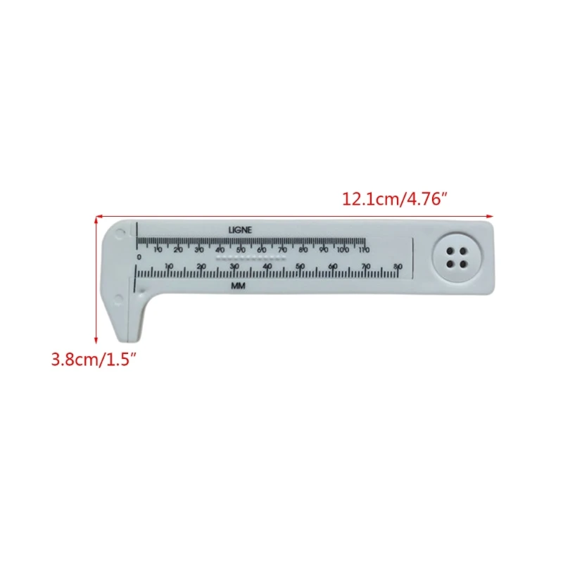 1Pc/5Pcs Sliding Gauge Ruler Pocket Ruler DualScale Plastic Vernier Caliper 80mm
