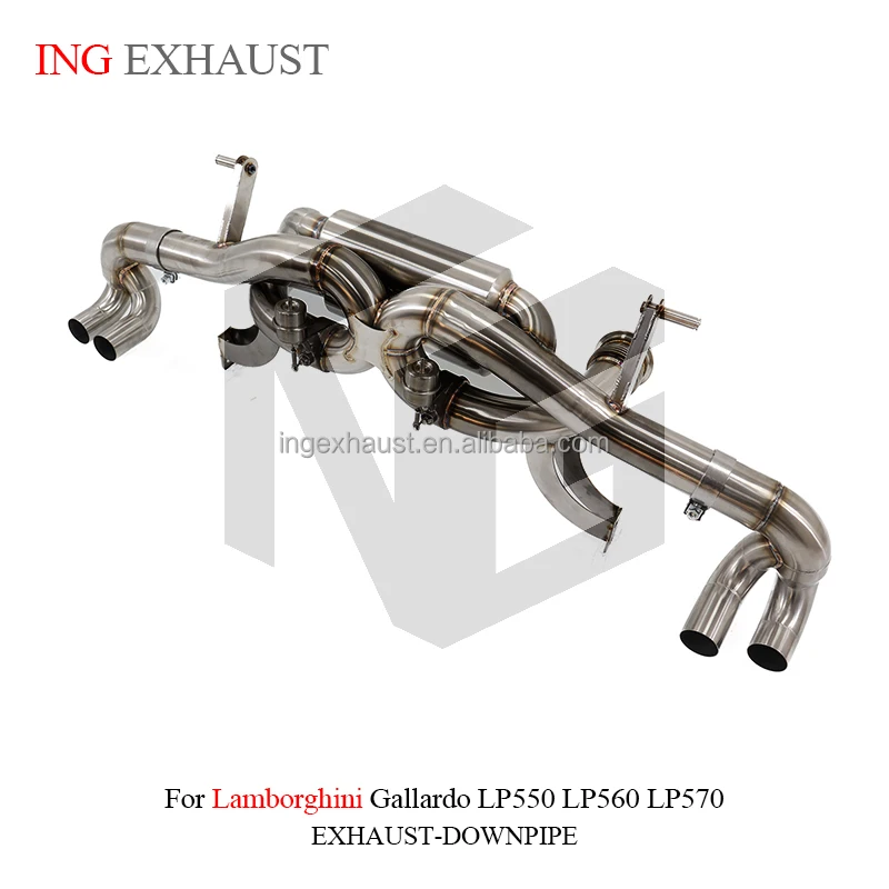 ING منتج جديد العادم الفولاذ المقاوم للصدأ Catback صمام العادم لامبورغيني LP550 2010 + هوراكان LP580 LP610 أو EVO 5.2 V10