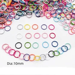 100/200pcs 10mm Colorful Open Ring Jump Rings Chain Keychain Connector For Diy Jewelry Making Bracelet Necklace Accessories