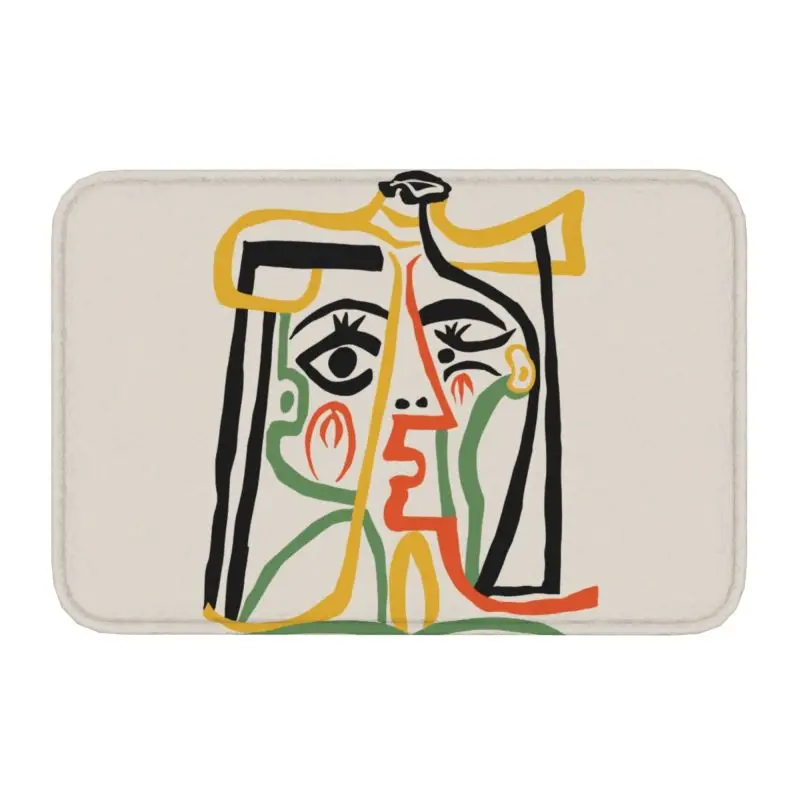 Personalized Tete De Femme Doormat Mat Anti-Slip Pablo Picasso Artwork Bath Kitchen Balcony Rug Carpet 40*60cm