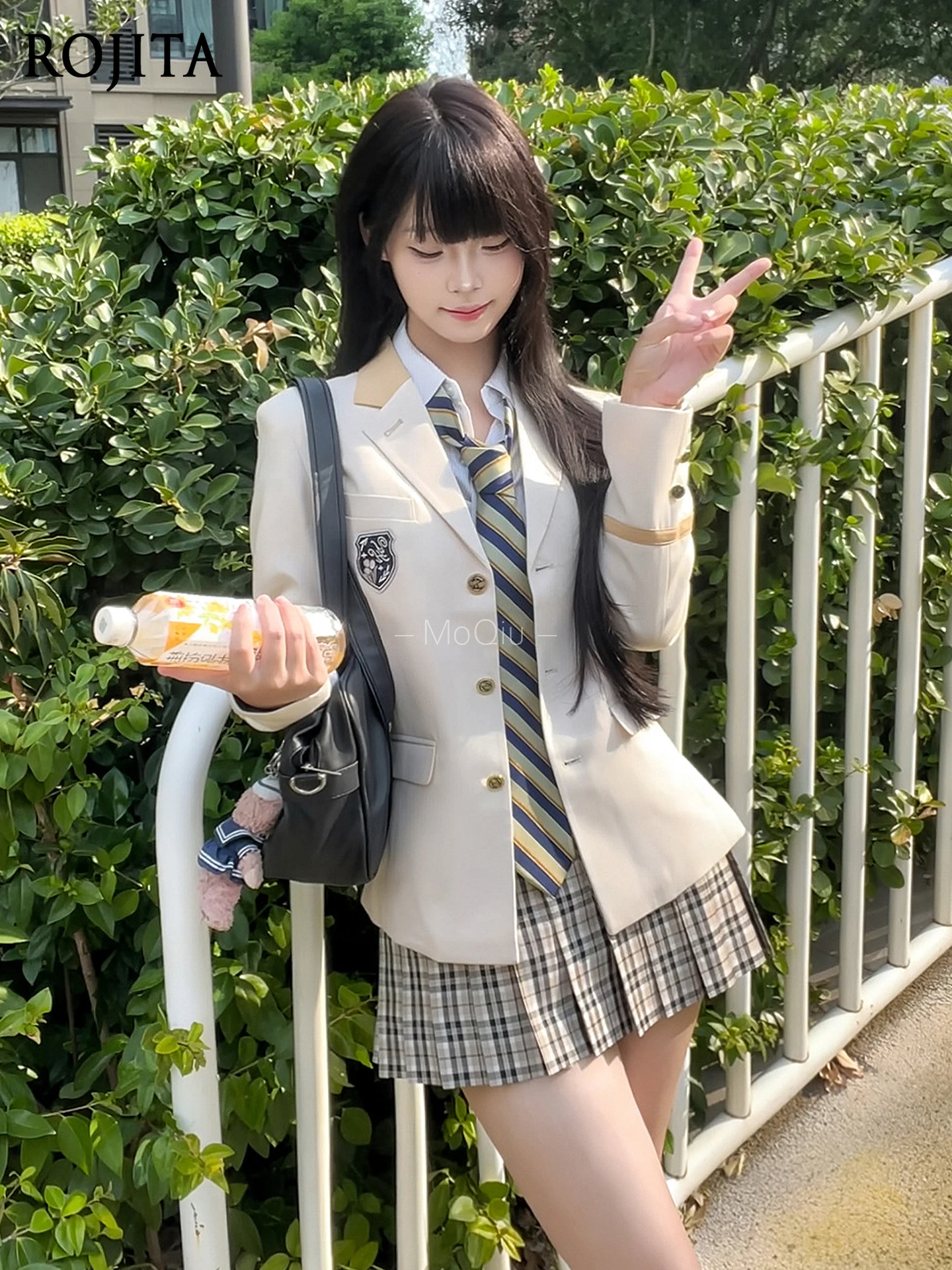 Herfst JK Uniform Taille-Cinching Blazer Origineel Ontwerp Japanse Stijl College Stijl Top Jas Vrouwen 2025, Nieuwe Blazer Vrouw