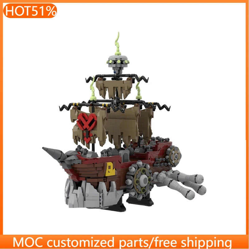 2483 ELEMENTÓW Konfigurowalny Statek Grozy MOC Modułowe Klocki Konstrukcyjne Kreatywny Projekt dla Dzieci Popularne Klocki DIY Zabawka Prezent dla Chłopca na Festiwal