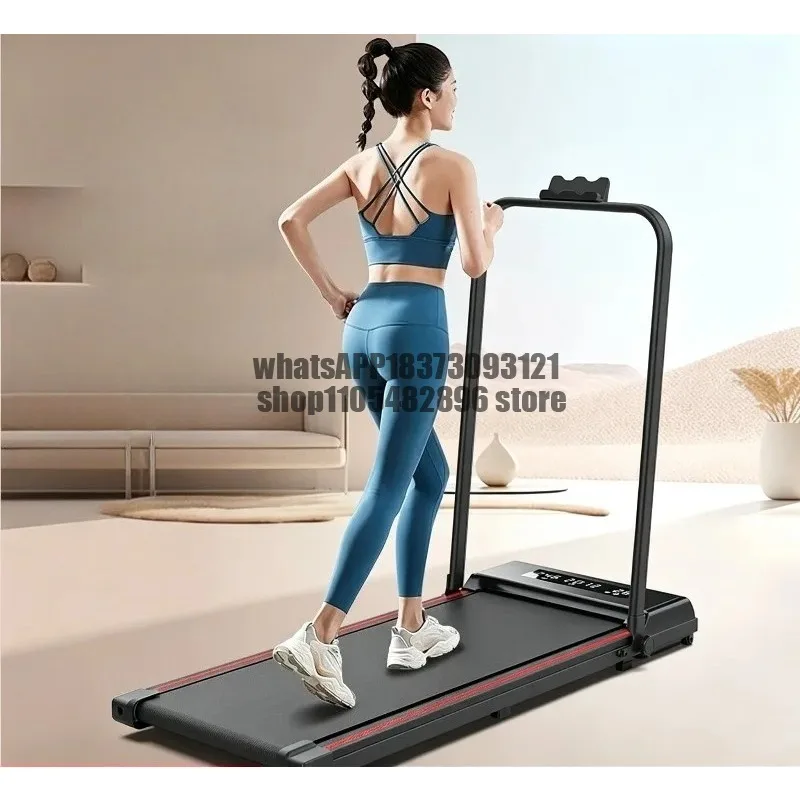 Foldable Under Desk Electric Walking Pad, Silent Mini Flat Treadmill, Portable Indoor Home Fitness Walking Machine
