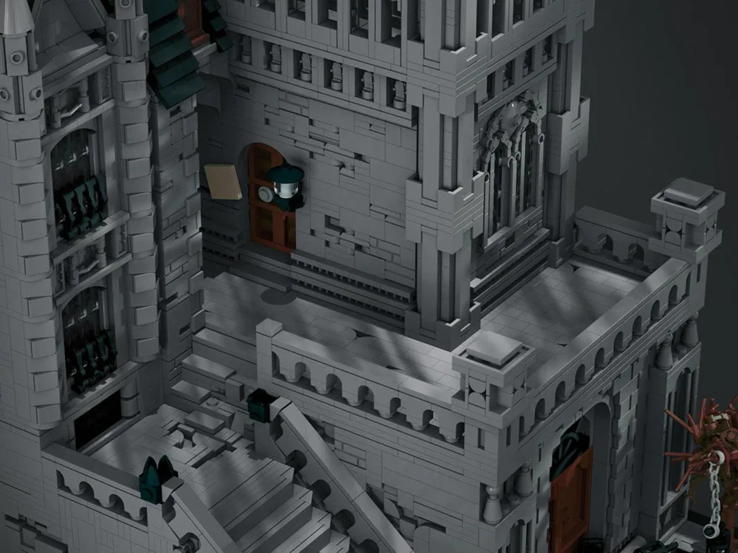 新しい MOC ビルディングブロック建築モデルゴシック都市ヤナンストリートモジュラービルディングブロック子供のおもちゃギフト DIY アセンブリセット