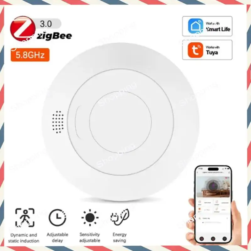 M20K Mmwave 레이더 스마트 인간 존재 센서 신뢰할 수 있는 성능 에너지 절약 쉬운 설치 스마트 라이프 Zigbee Tuya(D) Dur