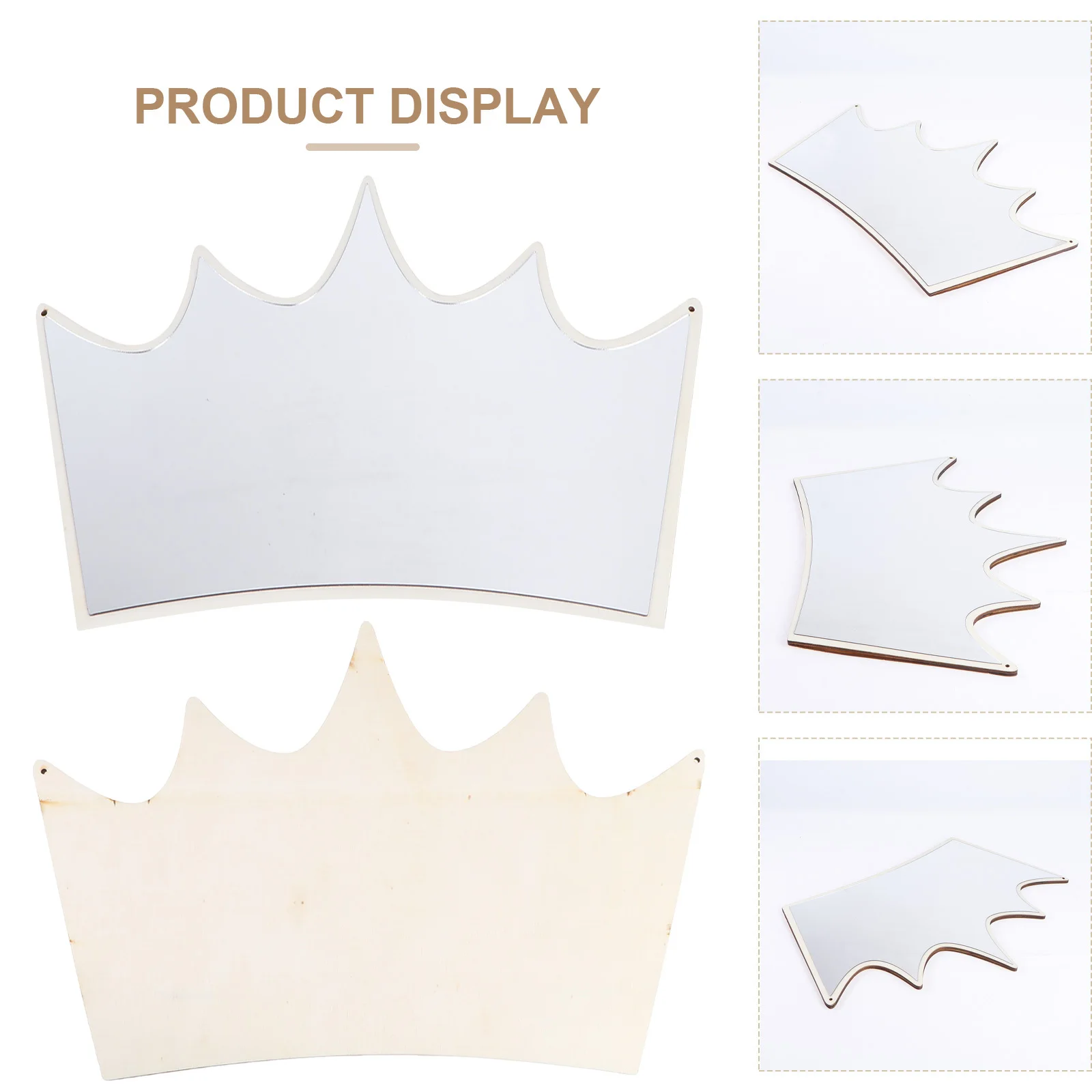 

1Pcs Nordic Inspired Crown Shaped Acrylic Wall Mirror Hanging Decorative Mirror for Living Room Bedroom Bathroom Wall Decor