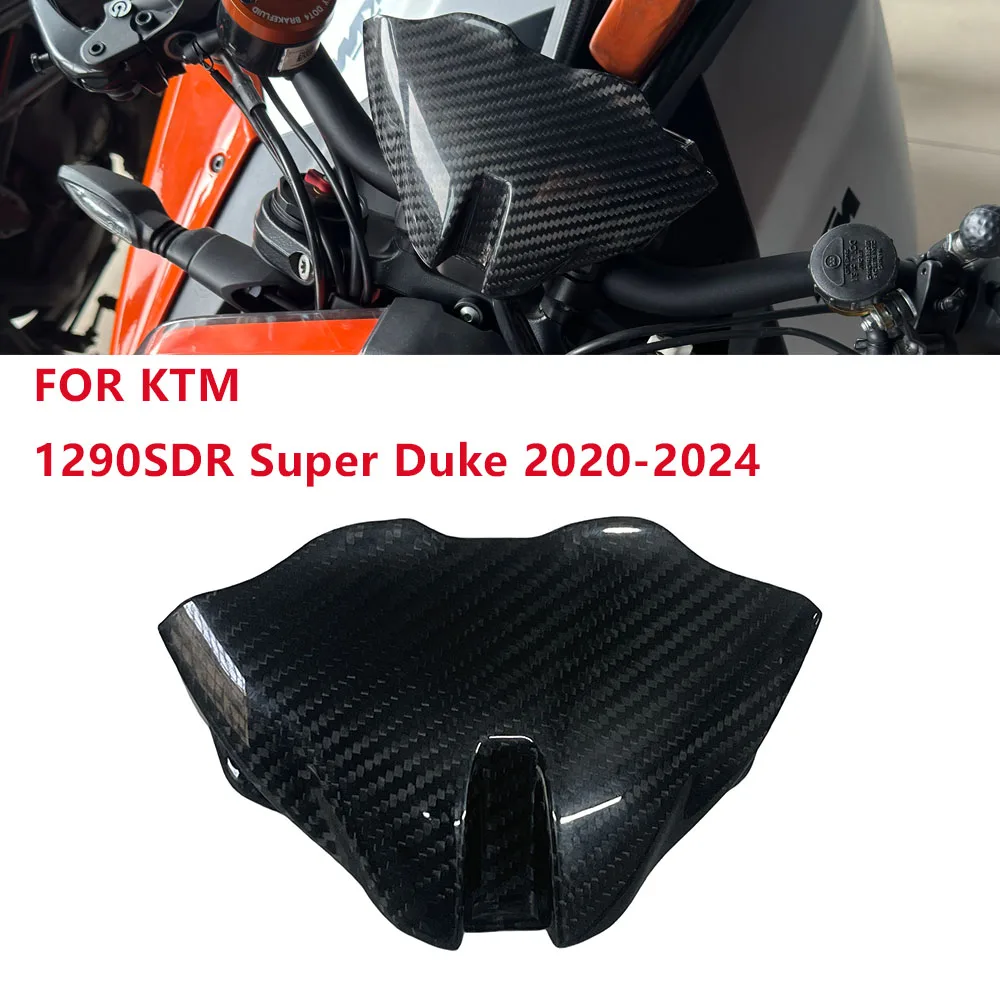 

For KTM1290SDR Super Duke 2020-2024 Motorcycle Carbon Fiber Windshield Instrument Cover Instrument Cover Deflector Front Fairing