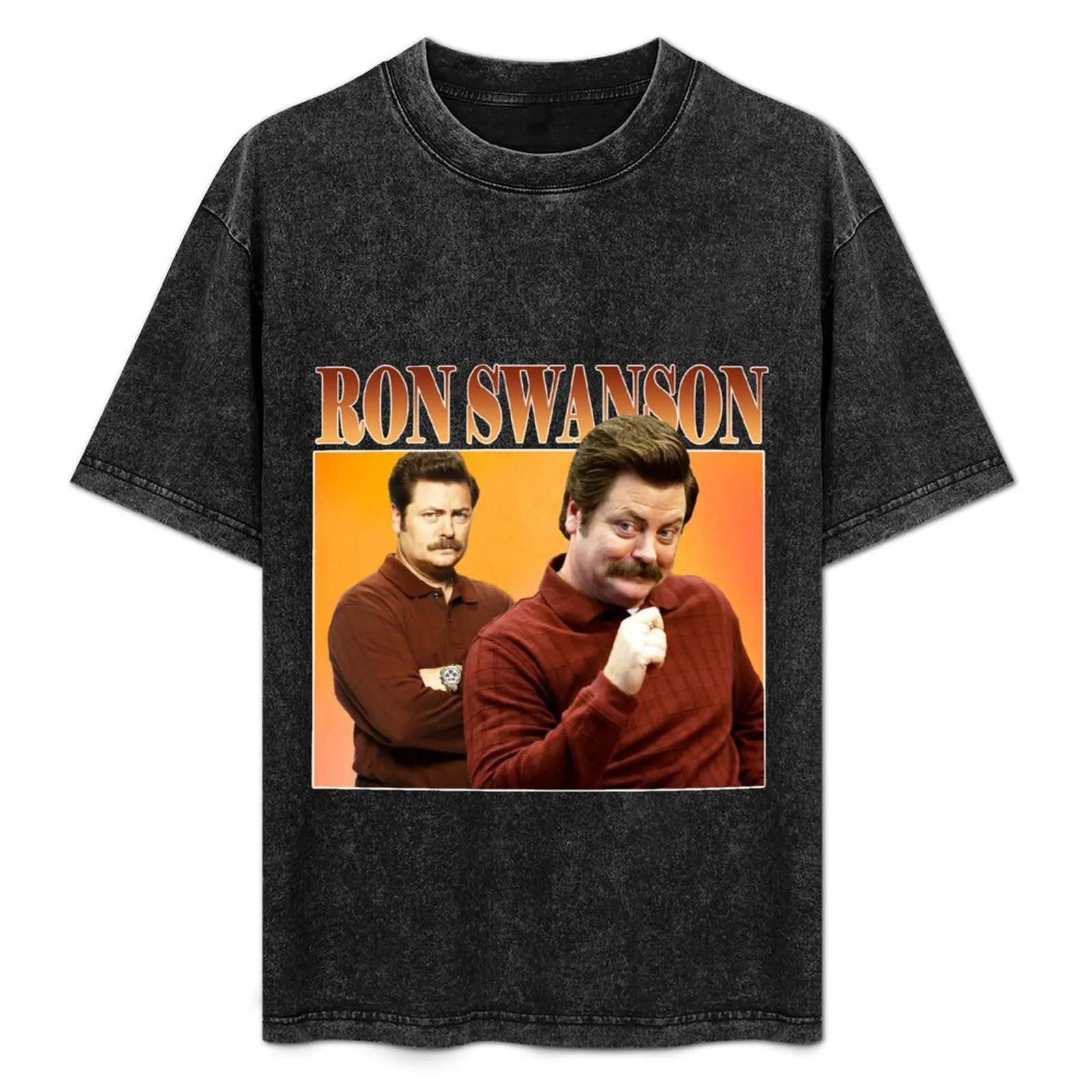 Ron Swanson T-Shirt baggy shirts kawaii clothes men clothing