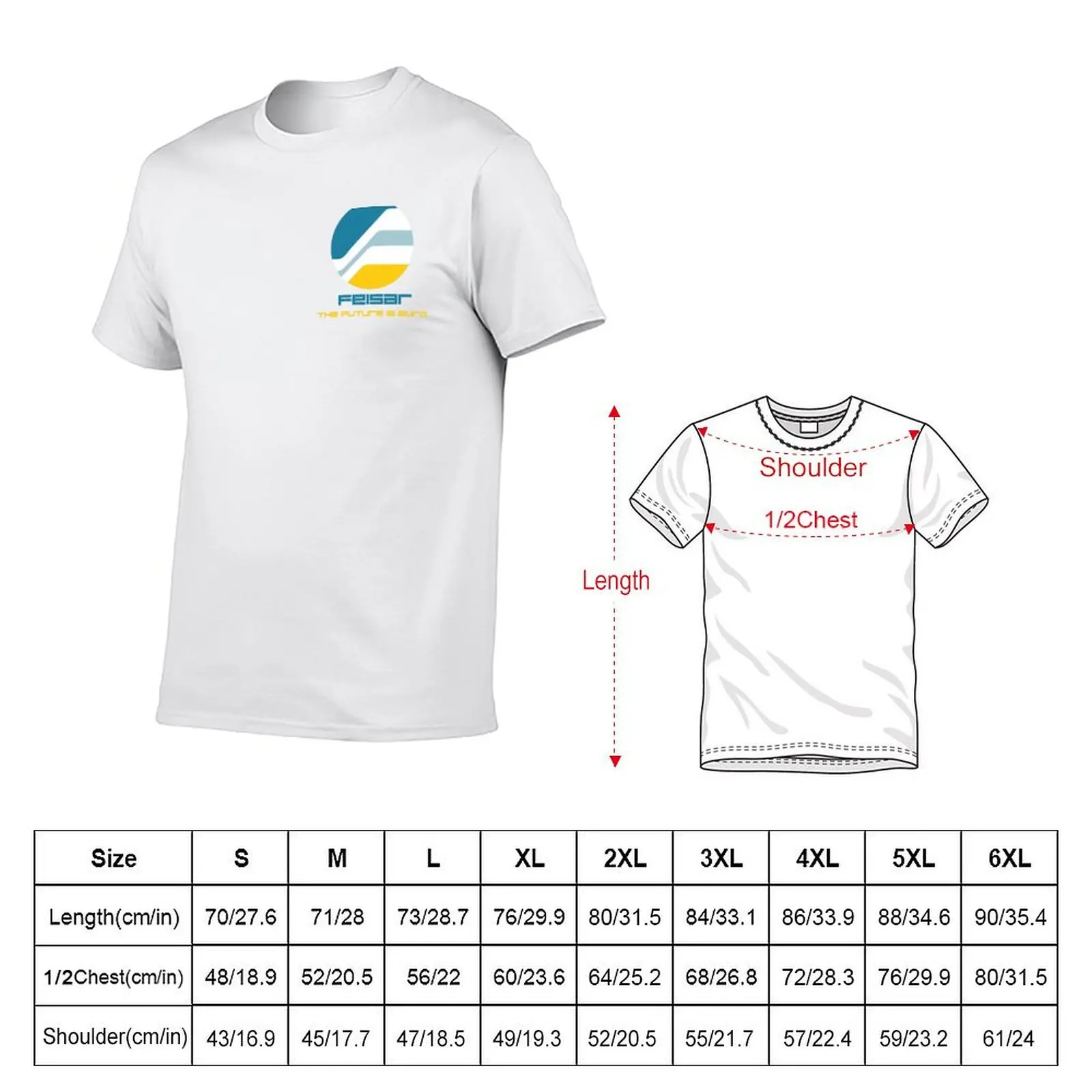 WipEout - Team Feisar T-Shirt Basic Solid Tee for Daily Use