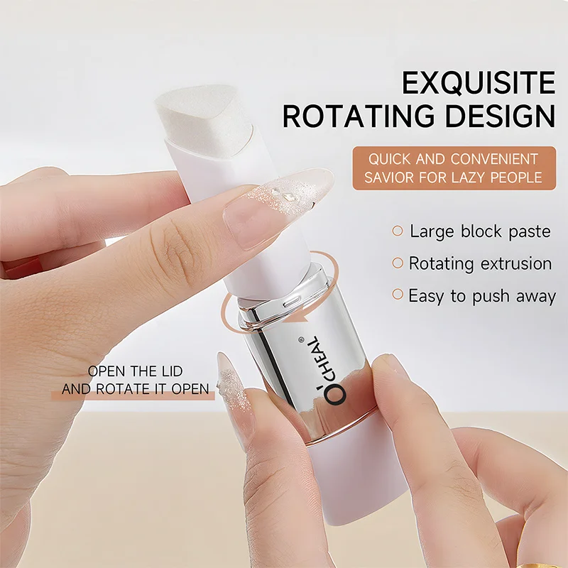 Warmer Foundation-Stick, feuchtigkeitsspendender, leichter Concealer, aufhellender Hautton, ohne Make-up-Foundation-Stick auszuziehen