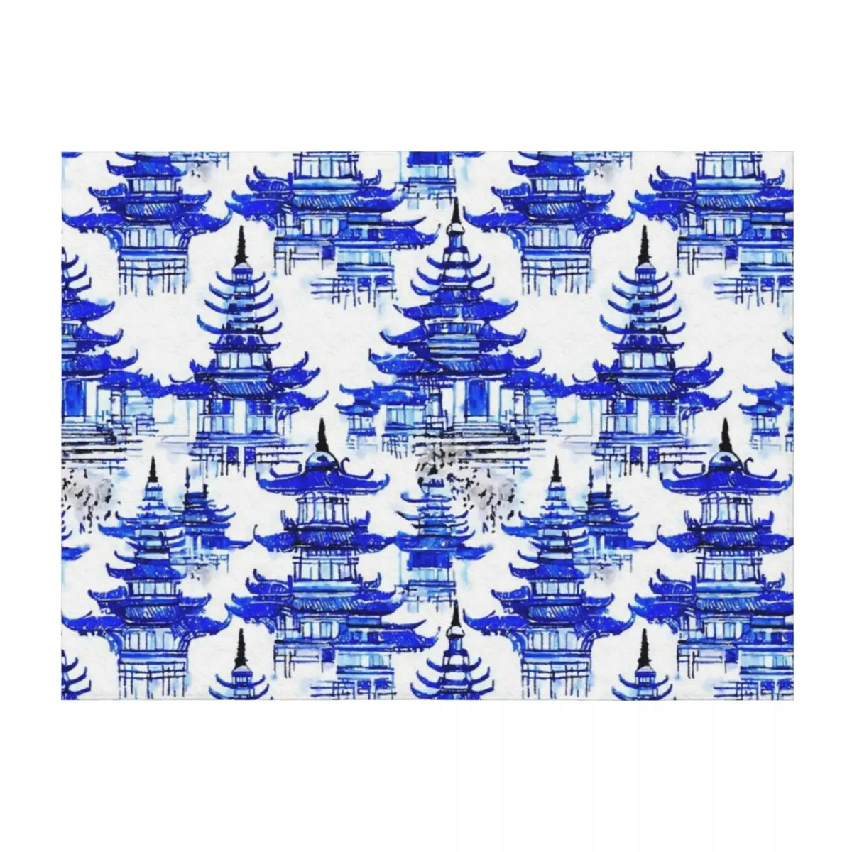

Indonesian pagodas Throw Blanket Soft Beds Multi-Purpose heavy to sleep christmas gifts Blankets