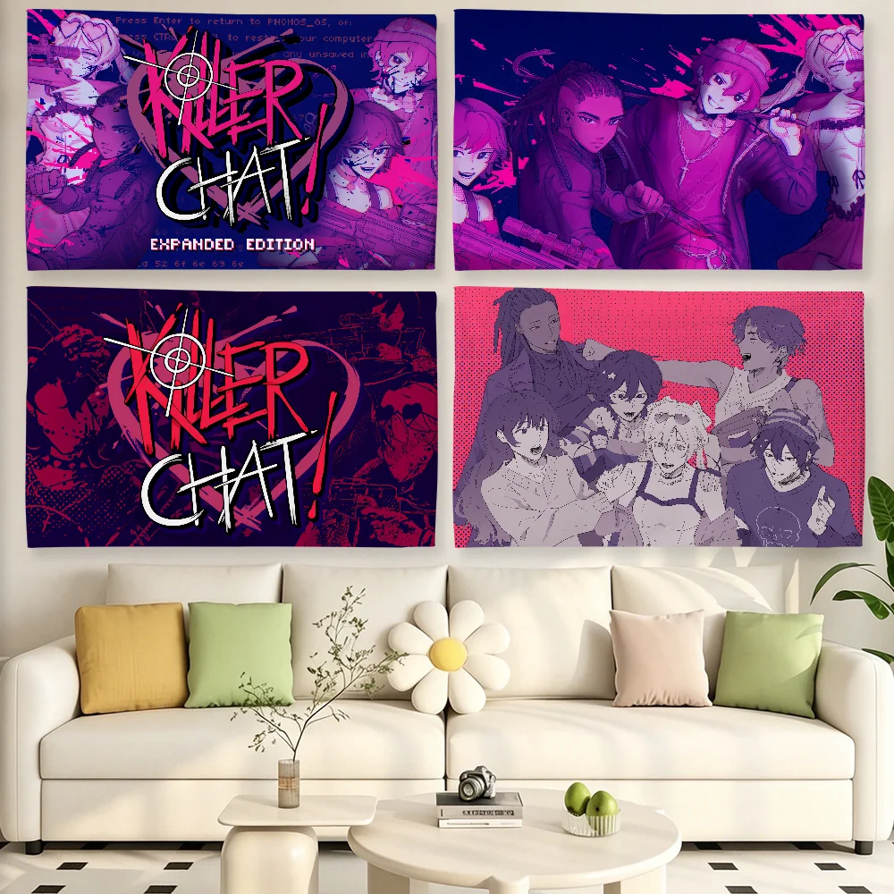 Game K-Killer C-Chat Cool flag For Living Room Home Dorm Decor Wall Outdoor Camping Party Banner Gifts