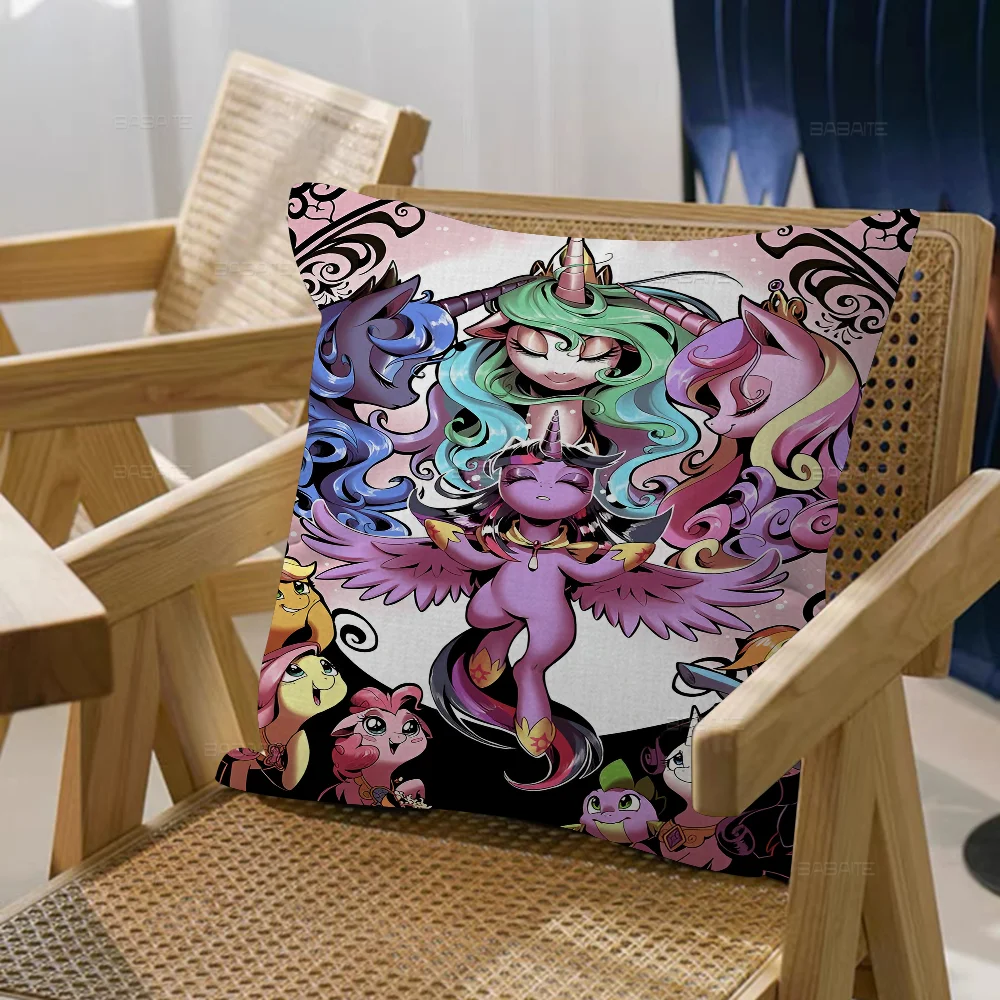 Animation M-My L-Little Pony Pillowcases Home Bedding Decorative Pillow Cover Wedding Super Soft Pillow Case