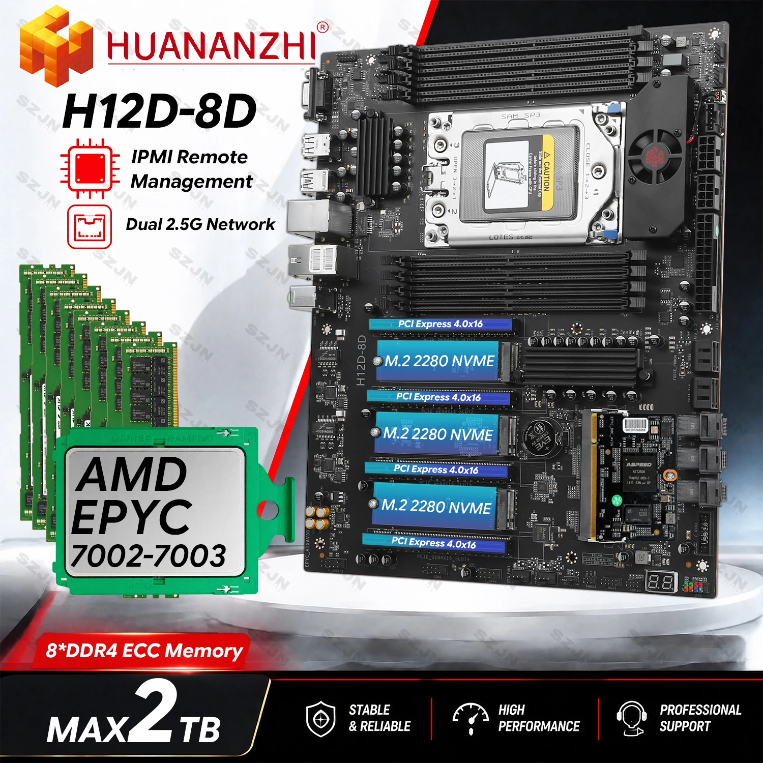 Server Memory Ddr4 - Scheda Madre HUANANZHI EPYC Kit CPU